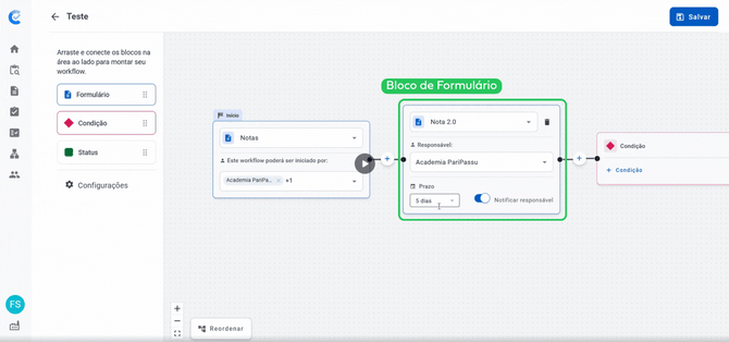 Acesse a página Workflows-1