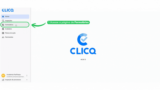 Acesse a página de Formulários