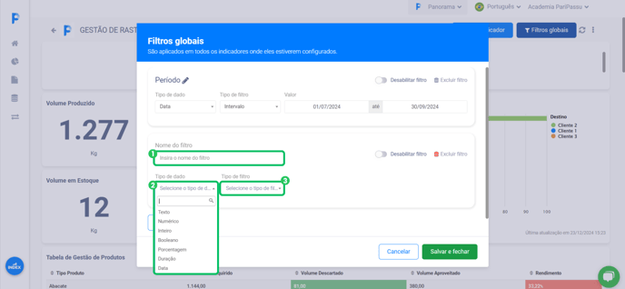 Como adicionar filtros no Panorama (2)