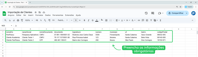 Como importar clientes no Rastreador