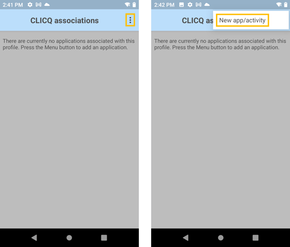associação de apps ao CLICQ etapa 1-1