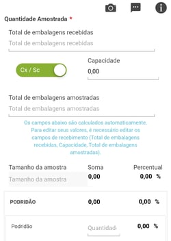 questão com campos numéricos