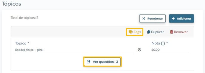 tópicos