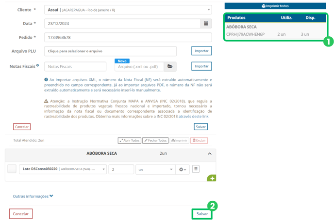 Integração Rastreador PariPassu e Assaí Atacadista (4)